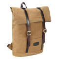 wholesale canvas and leather man women backpack bag